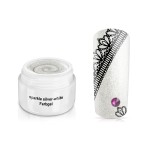 Gel UV Jolifin color cu sclipici Sparkle Silver White 5 ml